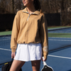 Happiest on the Court® Quarter Zip Pickleball Sweatshirt - CourtLife tennis, golf, pickleball apparel, bags, and accessories for women