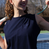 Pique Tank Navy - CourtLife tennis, golf, pickleball apparel, bags, and accessories for women