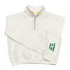Happiest on the Court® Quarter Zip Pickleball Sweatshirt Ivory Green - CourtLife tennis, golf, pickleball apparel, bags, and accessories for women