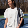 Tennis Racquets Sweatshirt Tee Size 0 Ivory - CourtLife tennis, golf, pickleball apparel, bags, and accessories for women