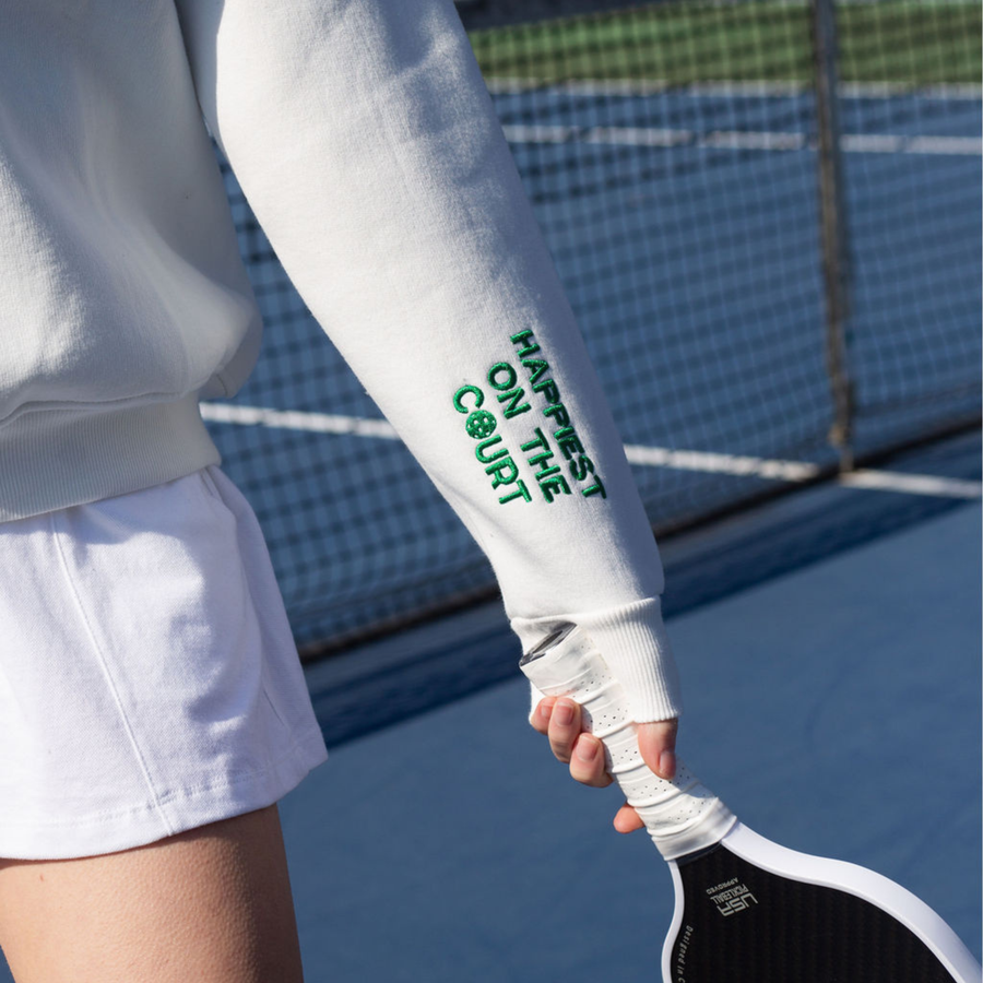 Signature Happiest embroidery
