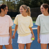 Tennis Racquets Sweatshirt Tee - CourtLife tennis, golf, pickleball apparel, bags, and accessories for women