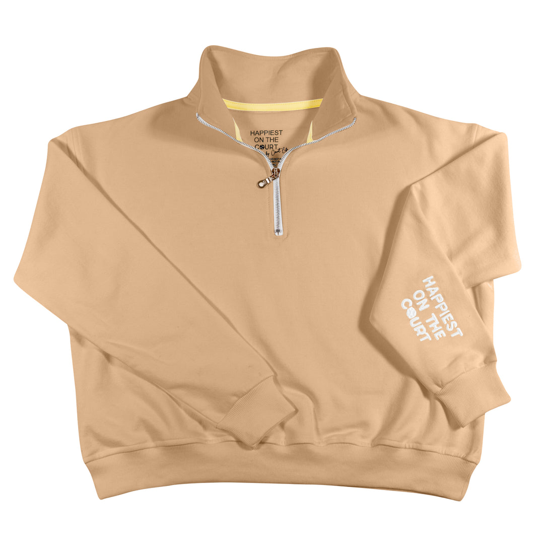 Happiest on the Court® Quarter Zip Tennis Sweatshirt – CourtLife