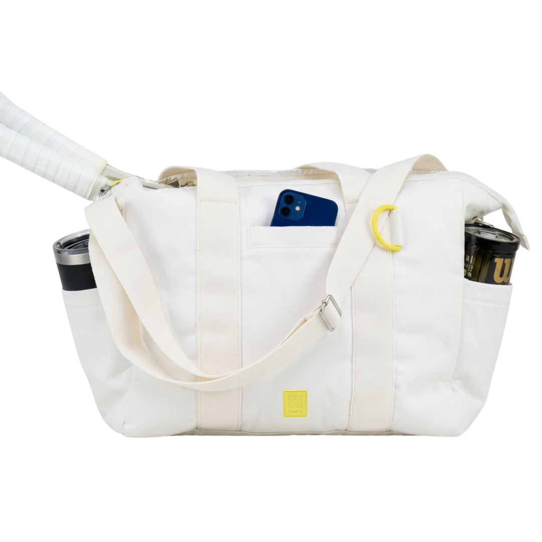 champion gym travel tote bag gray lime The GameChanger Sports Tote Bag for Tennis and Pickleball – CourtLife Tennis