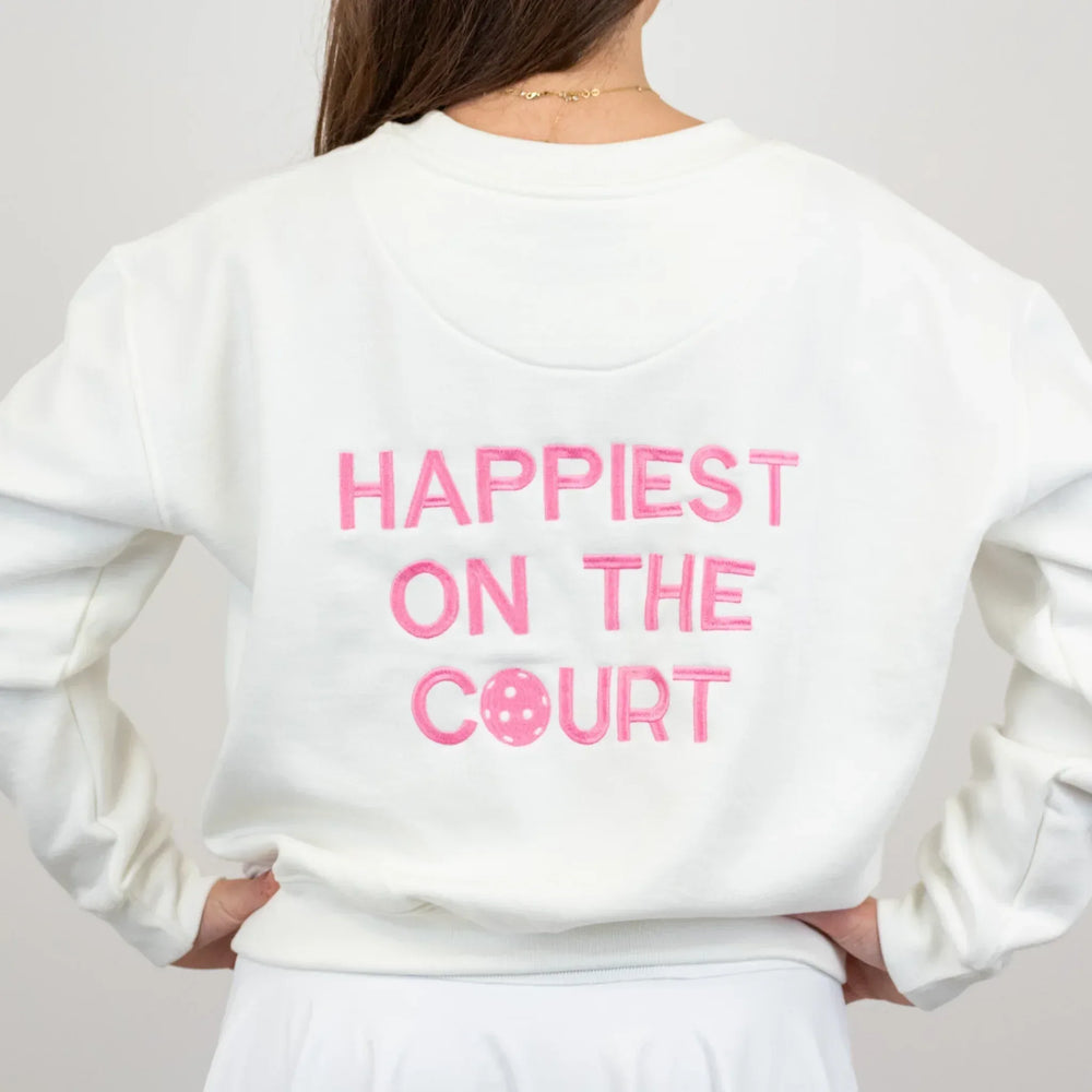 WAREHOUSE SALE - Happiest on the Court® Pickleball Sweatshirt