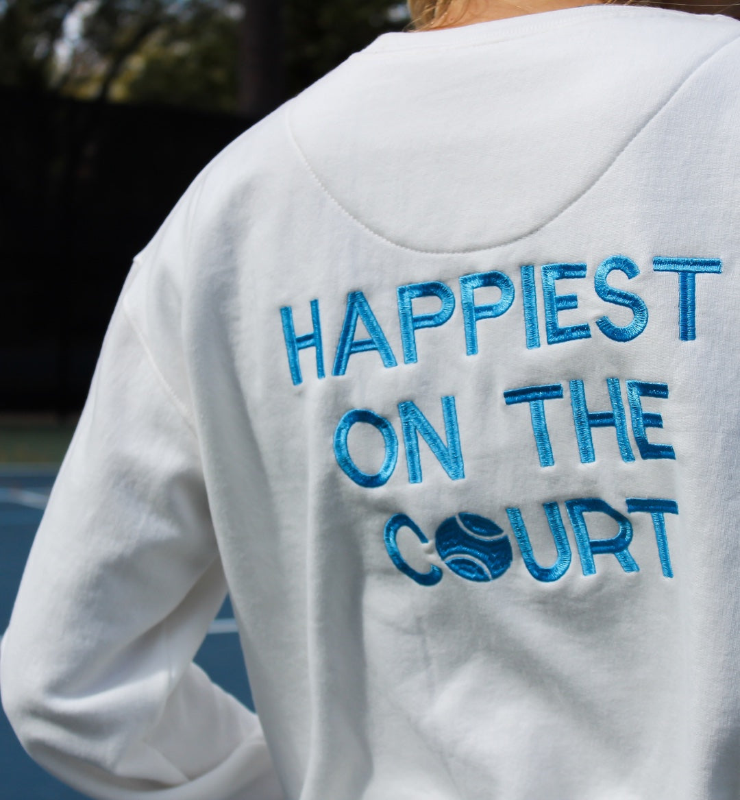 Happiest On The Court™ Sweatshirt CourtLife Tennis Happiest On The Court™ Sweatshirt CourtLife Tennis