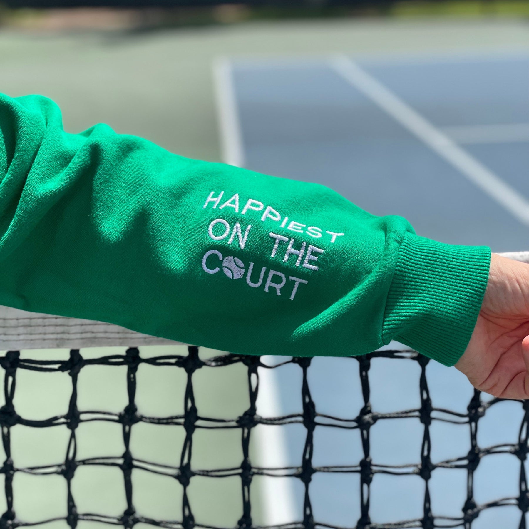 Happiest on the Court Quarter Zip Sweatshirt CourtLife Tennis Happiest on the Court Quarter Zip Sweatshirt CourtLife Tennis